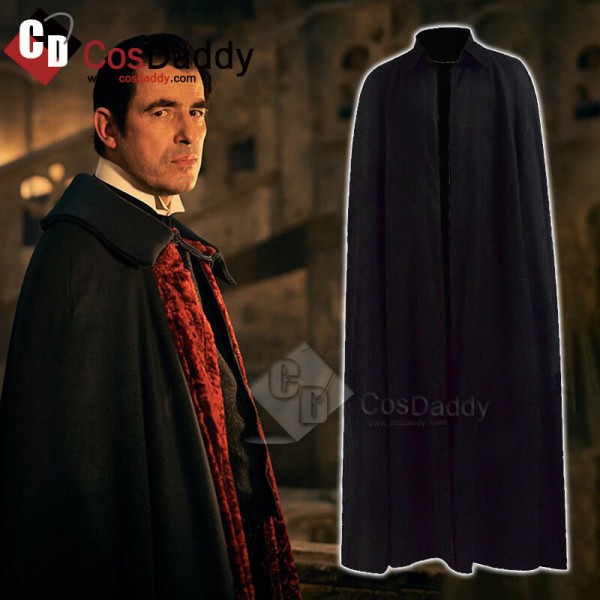 Dracula 2020 Velvet Black Cloak Cape Adults Cosplay Costume